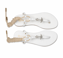 Exuma Gem Sandal - Pearl White