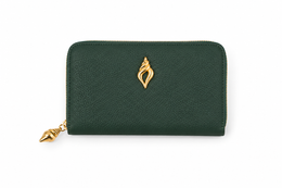 Conchella Leather Wallet - Palm Green